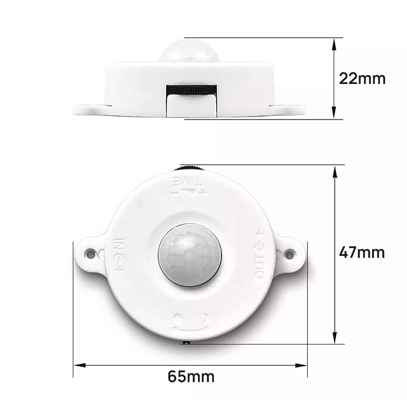 DC12-24V PIR Motion Sensor LED Light Switch Human Body Induction DC12-24V PIR Motion Sensor LED Light Switch Human Body Induction